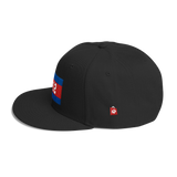 Wool Blend Snapback Khmer/Cambodian Flag and 12